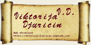 Viktorija Đuričin vizit kartica